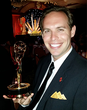 Director Tostado with Emmy Award